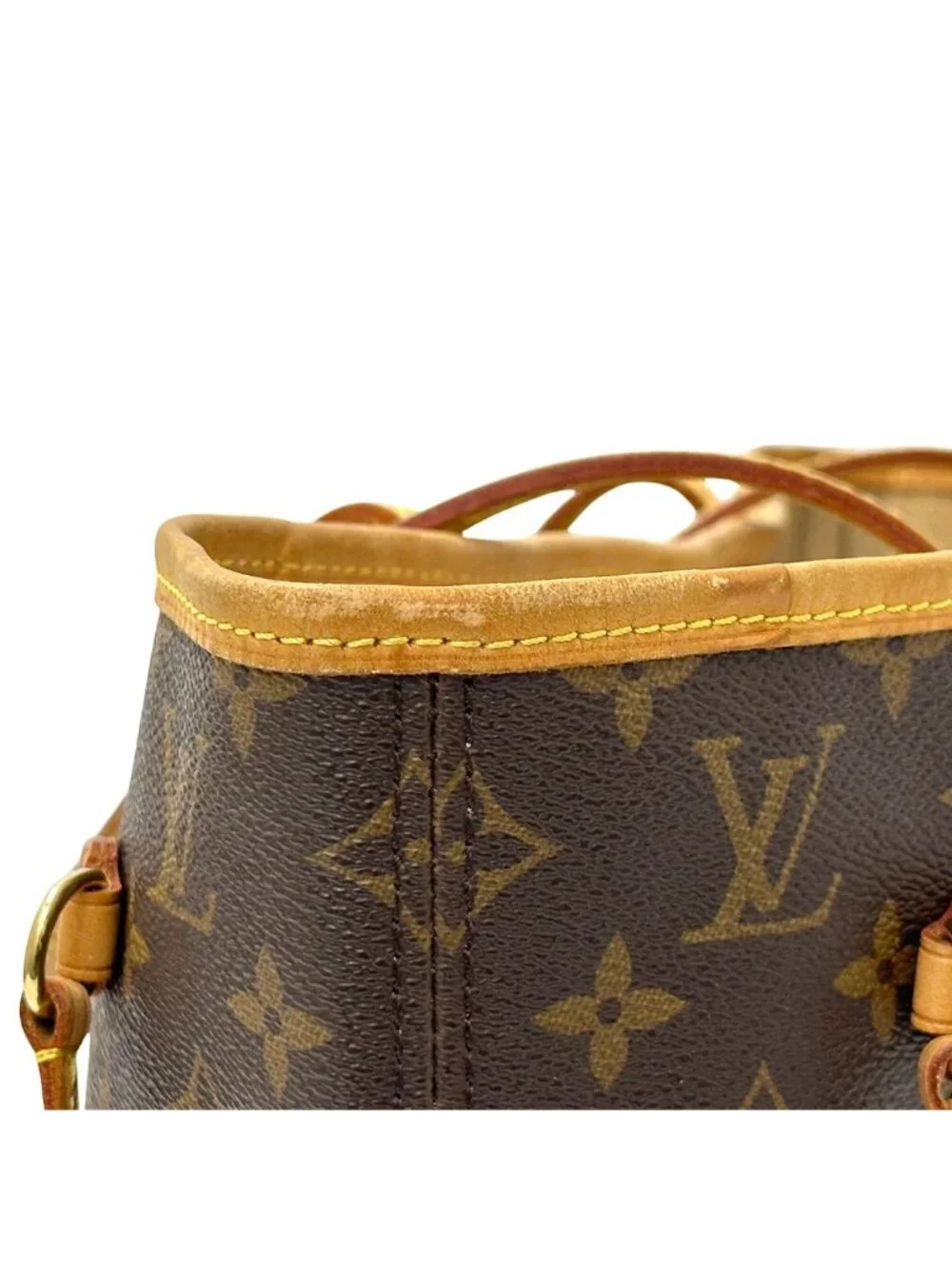 Louis Vuitton Monogram Tote Neverfull MM Brown Shoulder